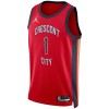 Maillot Basket Homme New Orleans Pelicans Zion Williamson 2023-24 Jordan Statement Edition Rouge Swingman